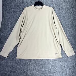 XGO Shirt Mens Extra Large Beige Wicking Quick Dry Tagless Cold Weather Gear